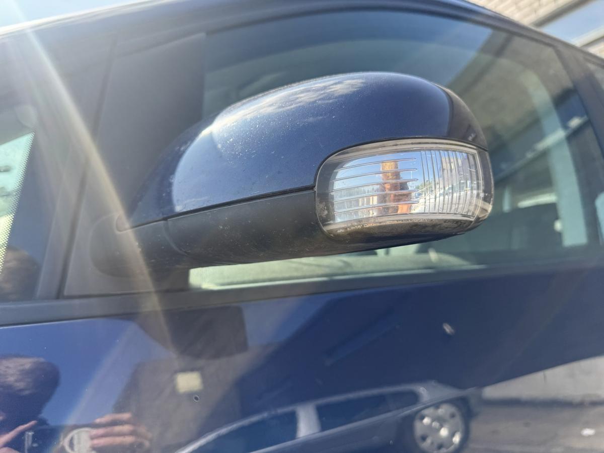 VW Touran 1T original Au&szlig;enspiegel links LD5Q Shadow Blue Metallic Bj.2009